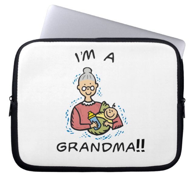 I'm a Grandma-Grandma and Baby Gifts Laptop Sleeve (Front)