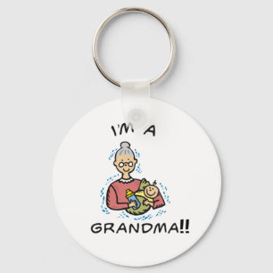 I'm a Grandma-Grandma and Baby Key Ring