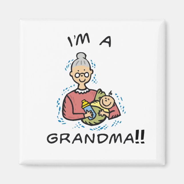 I'm a Grandma-Grandma and Baby Magnet (Front)