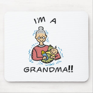 I'm a Grandma-Grandma and Baby Mouse Mat
