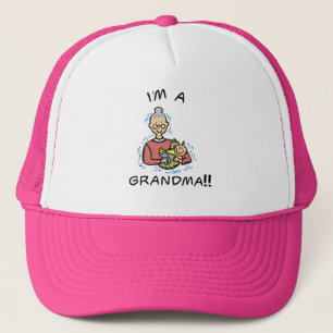 I'm a Grandma-Grandma and Baby Trucker Hat