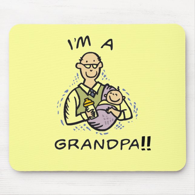 I'm a Grandpa T shirts and Gifts Mouse Mat (Front)