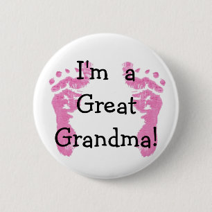 I'm a Great Grandma! 6 Cm Round Badge