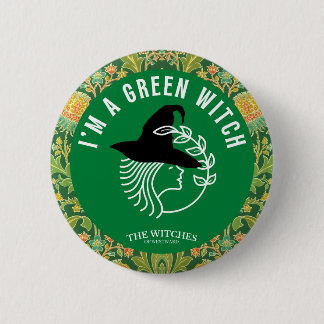 I'm A Green Witch! 6 Cm Round Badge