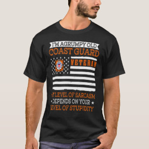 I'm a Grumpy Old Coast Guard Veteran Veteran T-Shirt