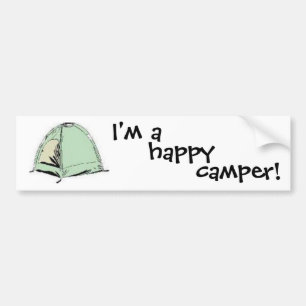 I'm a happy camper bumper sticker