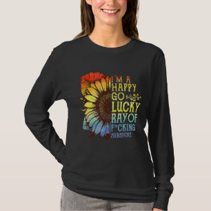 I'm A Happy Go Lucky Ray Of Sunshine Sunflower Lgb T-Shirt