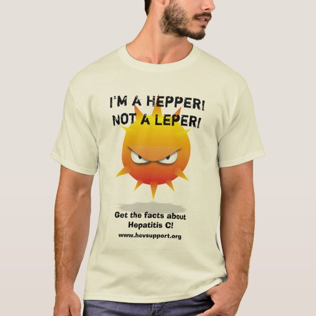 I'm a Hepper! Not a Leper! T-Shirt (Front)
