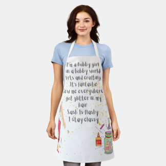 I'm A Hobby Girl in A Hobby World Apron