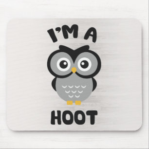 I'm A Hoot (Cute Owl Pun) Mouse Mat