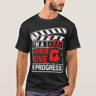 Im a Horror in Progress Creepy Handprint Design T-Shirt