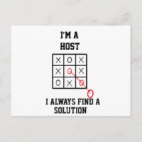 Im A Host I Always Find A Solution  Postcard
