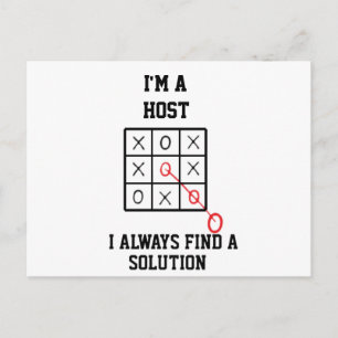 Im A Host I Always Find A Solution  Postcard