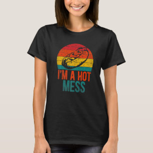 I'm a hot mess Hot Dog Costume Retro Vintage T-Shirt