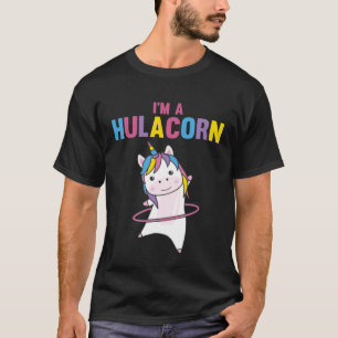 Im a Hulacorn Colourful Unicorn Huller Sports Tyre T-Shirt