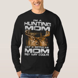 I'm a Hunting MOM T shirt Vintage Deer Grandfather