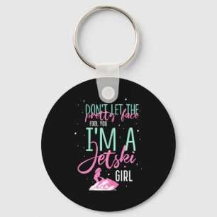 I'm a jet ski girl funny saying racing key ring