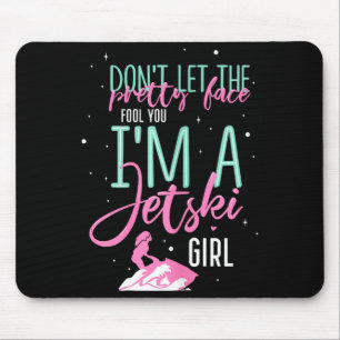 I'm a jet ski girl funny saying racing mouse mat