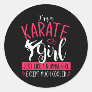 Im A Karate Girl Karate Classic Round Sticker