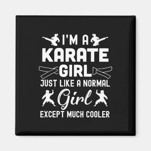 I'm A Karate Girls Design Art For Women Karate Bla Magnet