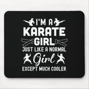 I'm A Karate Girls Design Art For Women Karate Bla Mouse Mat