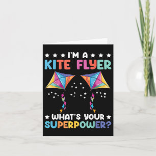 Im A Kite Flyer Kite Surfing Kite Flying  Card