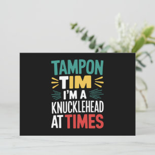 I'm A Knucklehead At Times Tim Walz Debate 2024  Invitation