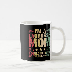 I'm A Lacrosse Mum Funny Lacrosse Mum Player Vinta Coffee Mug