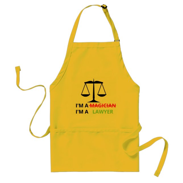I'm A Lawyer Not A Magician Funny Gift Lawyers Standard Apron (Front)