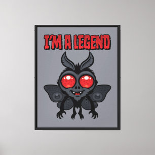 I'm A Legend - Spooky Cute Mothman Canvas Print