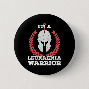 I'm A Leukaemia Warrior Leukaemia Awareness  6 Cm Round Badge