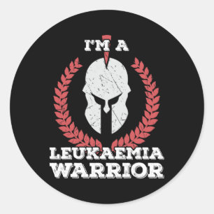 I'm A Leukaemia Warrior Leukaemia Awareness Classic Round Sticker