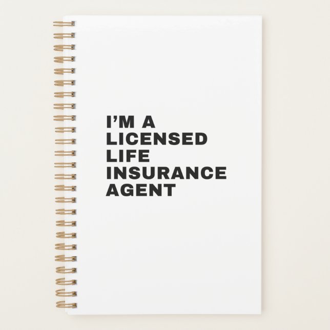 I'M A LICENSED LIFE INSURANCE AGENT PLANNER (Front)