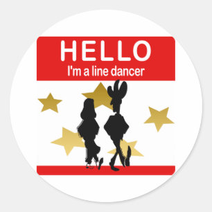 I'm A Line Dancer Classic Round Sticker