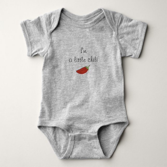 im a little chilli baby bodysuit (Front)