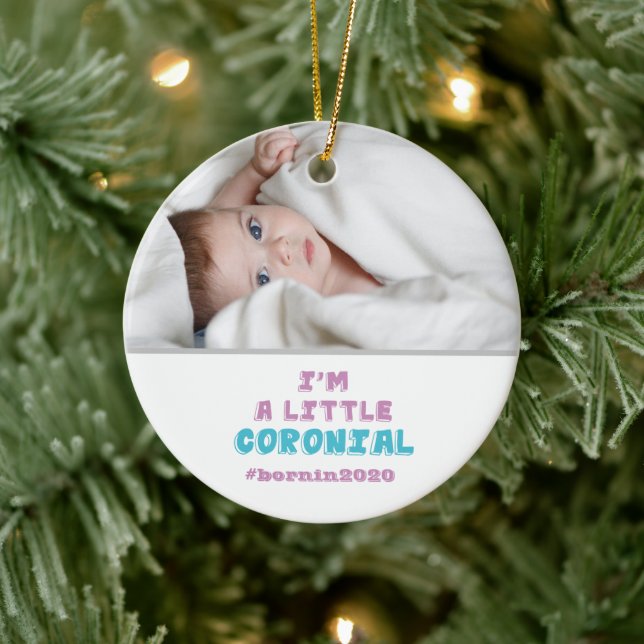 I'm a Little Coronial Photo Christmas Ceramic Tree Decoration (Tree)
