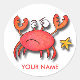 I'm A Little Crabby Sticker