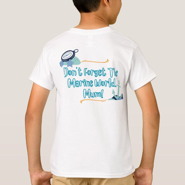 I'm a little... DOLPHIN! Kids T-shirts (Back)