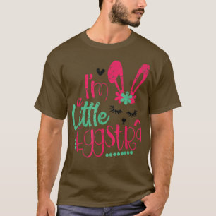 I'm a Little Eggstra Cute Easter Bunny Vintage Hap T-Shirt