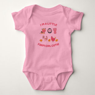 I'm A Little Farm Girl Cutie Infant One Piece Baby Bodysuit