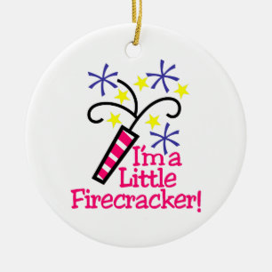 Im a Little Firecracker Ceramic Tree Decoration