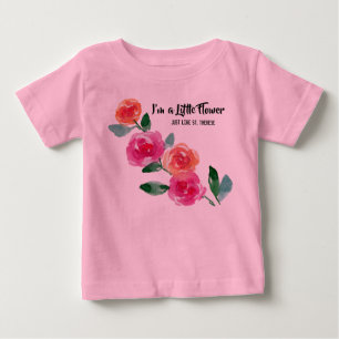 I'm a Little Flower St. Therese Roses Baby T-Shirt