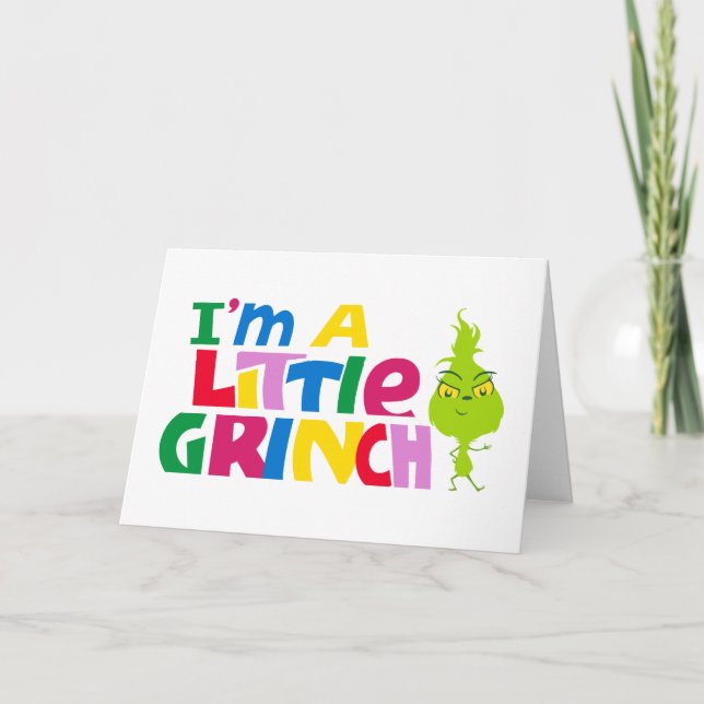 I'm a Little Grinch Colorful Graphic Card (Front)