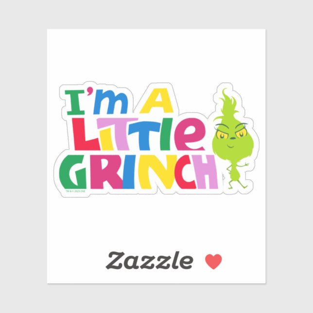 I'm a Little Grinch Colourful Graphic (Sheet)