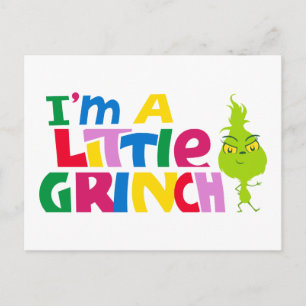 I'm a Little Grinch Colourful Graphic Postcard