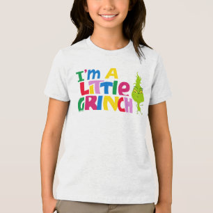 I'm a Little Grinch Colourful Graphic Tri-Blend Shirt