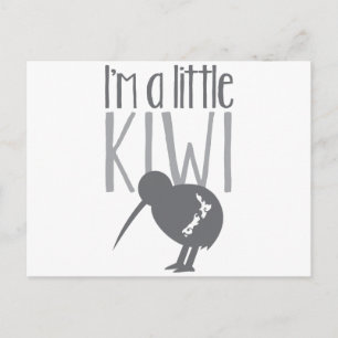I'm a little kiwi with cute New Zealand bird Postcard