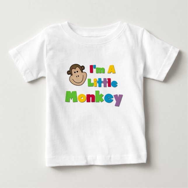 I'm a Little Monkey Baby T-Shirt (Front)