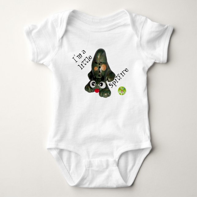 I'm a Little Spitfire Baby Bodysuit (Front)