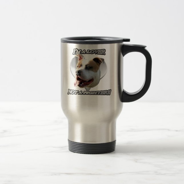 I'm a lover not a fighter pitbull mug (Right)